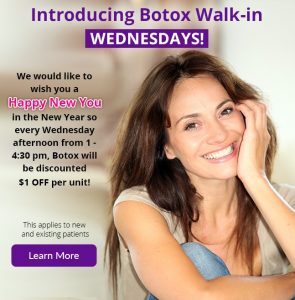 botox walk-in wednesdays banner