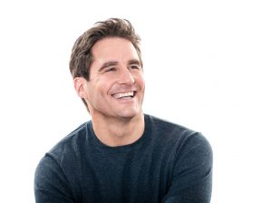 portrait of a  man smiling